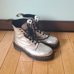 Rare Silver Dr. Martens